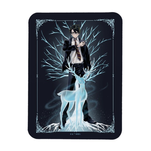 Anime HARRY POTTER™ Stag Patronus Magnet (Vertical)