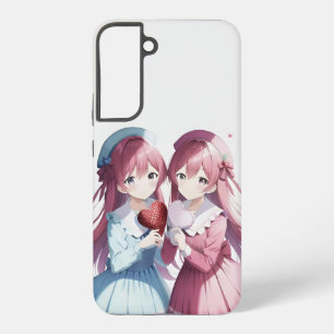 Anime hearts Valentine's Day  Samsung Galaxy Case