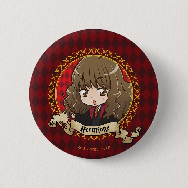 Anime Hermione Granger 6 Cm Round Badge (Front)