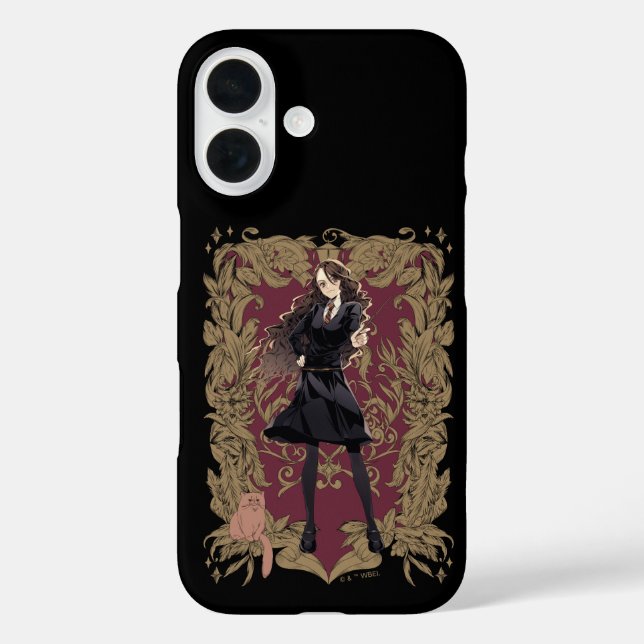 Anime Hermione Granger Ornate Frame Case-Mate iPhone Case (Back)