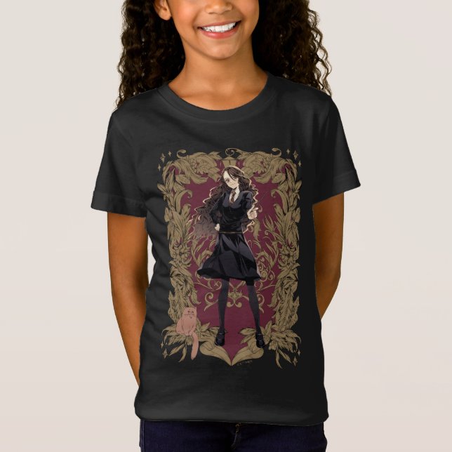 Anime Hermione Granger Ornate Frame T-Shirt (Front)