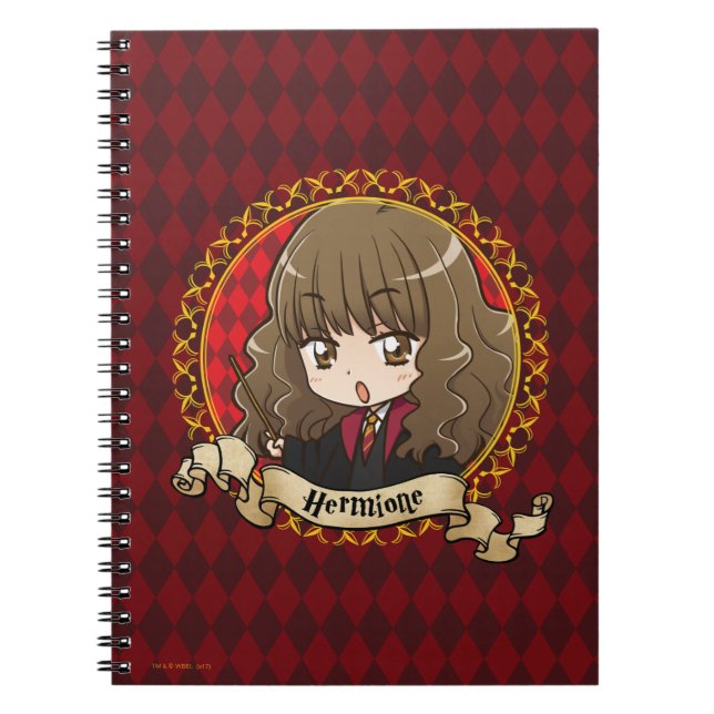 Anime Hermione Granger Spiral Notebook (Front)