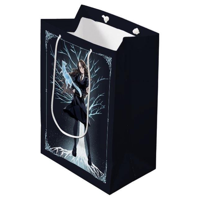 Anime Hermione Granger's Otter Patronus Medium Gift Bag (Front Angled)