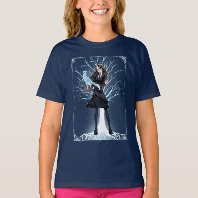 Anime Hermione Granger's Otter Patronus T-Shirt (Front)
