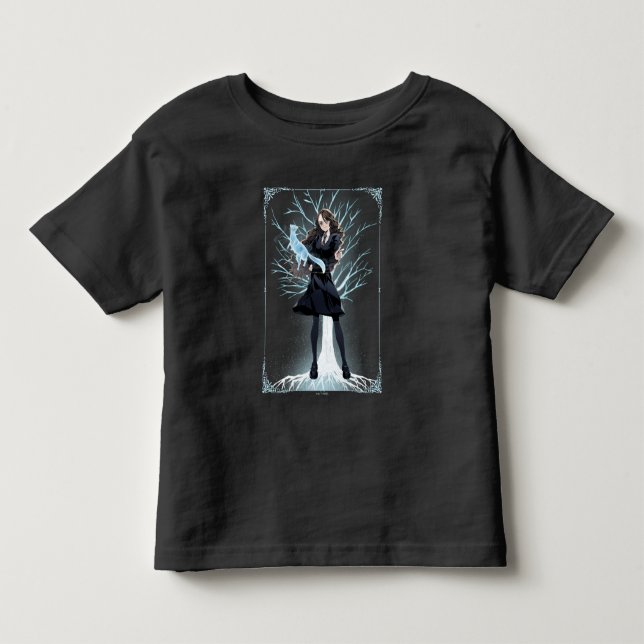 Anime Hermione Granger's Otter Patronus Toddler T-Shirt (Front)