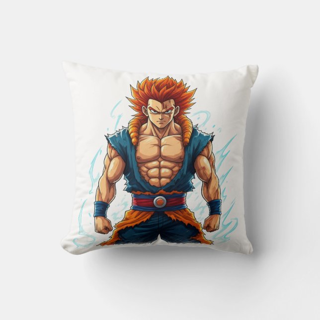 anime hero otaku weeb decal merch cushion (Front)