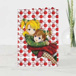 Anime Holiday Hug Card