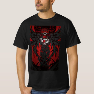 Anime Horror Aesthetic Scary Creepy Girl Japanese  T-Shirt