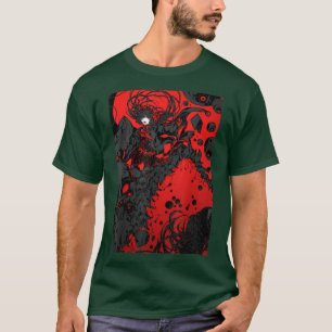 Anime Horror Aesthetic Scary Creepy Girl Japanese  T-Shirt