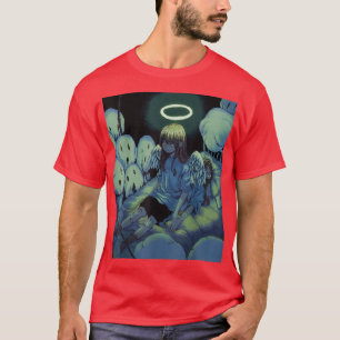 Anime Horror Creepy Girl Aesthetic Japanese Otaku  T-Shirt