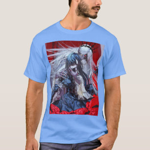 Anime Horror Girl Waifu Aesthetic Japanese Otaku  T-Shirt