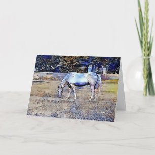Anime Horse Art Card