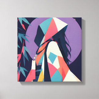 Anime Inspired Series 10 Moonlit Secret Canvas Print