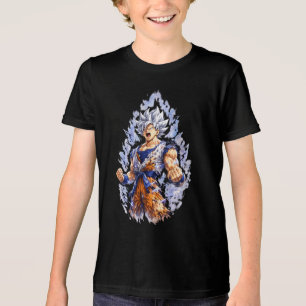 Anime-Inspired Warrior Graphic T-Shirt – Black Tri-Blend Shirt
