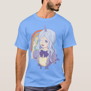 Anime Japan Girl Fabulous Beauty Unicorn  T-Shirt