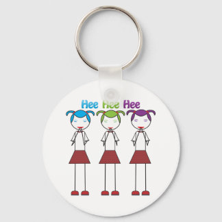 Anime Japanese Girls Giggling Key Ring