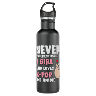Anime & K-pop Quotes : Never Underestimate a Girl 710 Ml Water Bottle
