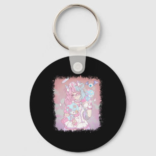 Anime Kawaii Girl Aesthetic Pastel Soft Waifu Japa Key Ring