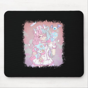 Anime Kawaii Girl Aesthetic Pastel Soft Waifu Japa Mouse Pad