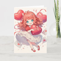 Anime Kawaii Girl Heart Love