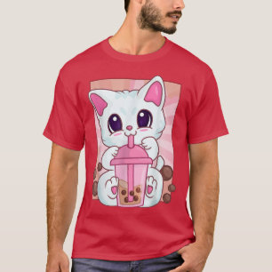 Anime Kawaii Maneki Neko Cat Girls Women, Bubble B T-Shirt