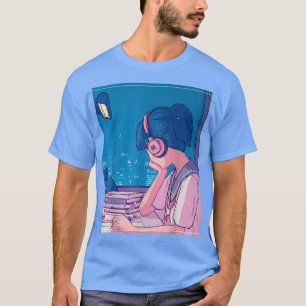 Anime Lofi Girl Retro 90s Aesthetic Japanese Otaku T-Shirt