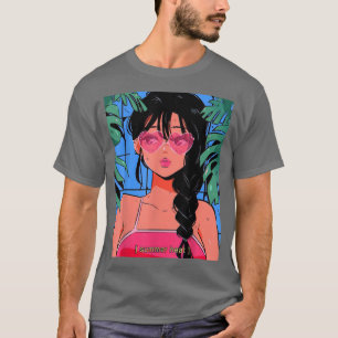 Anime Lofi Girl Vaporwave Egirl Aesthetic Japanese T-Shirt