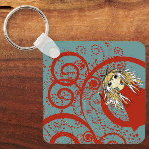 Anime Love- Personalise - Key Ring