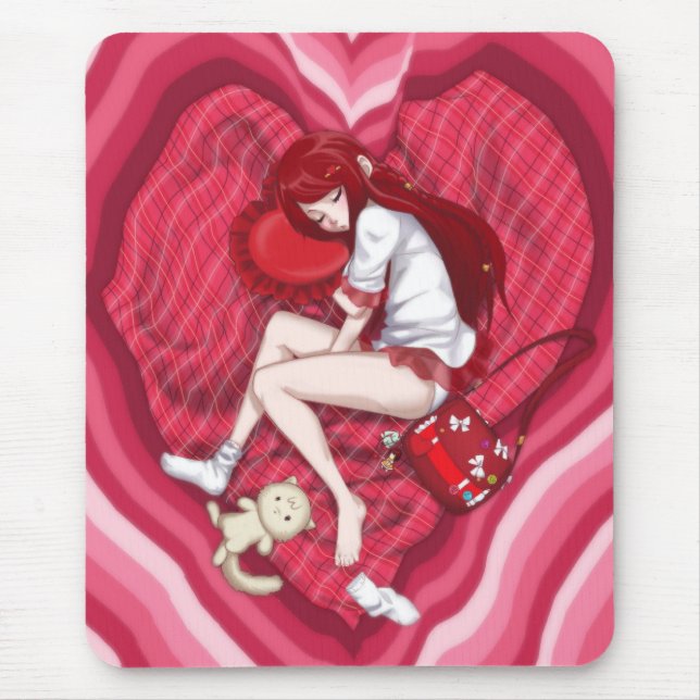 Anime Lovely Dreams Mouse Pad (Front)