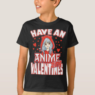 Anime Lover Valentines Day Kids Teens Adults T-Shirt