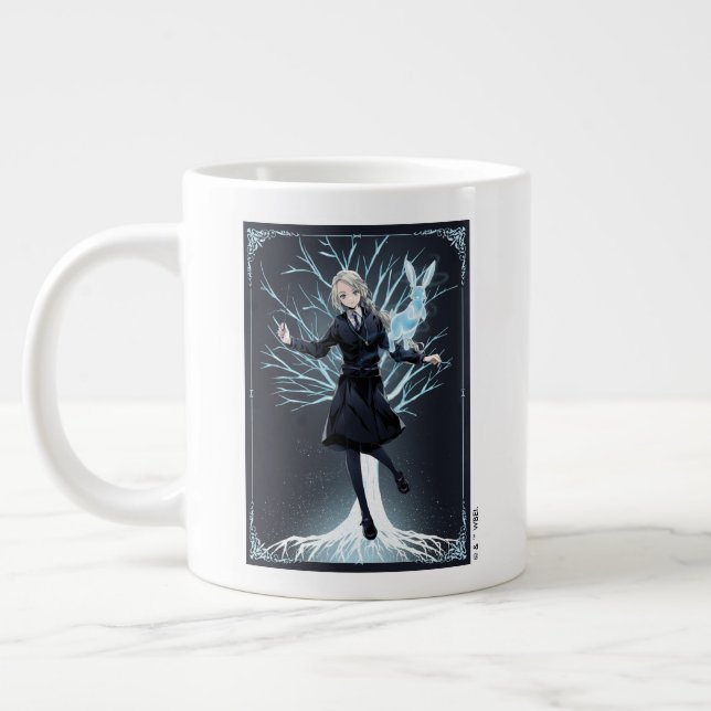 Anime Luna Lovegood's Rabbit Patronus Large Coffee Mug (Left)