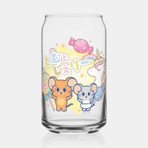 Anime Magical Candyland with Jerry and Tuffy Can Glass