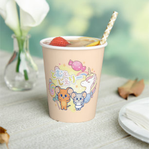 Anime Magical Candyland with Jerry and Tuffy Paper Cups