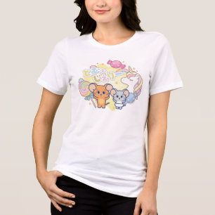 Anime Magical Candyland with Jerry and Tuffy Tri-Blend Shirt