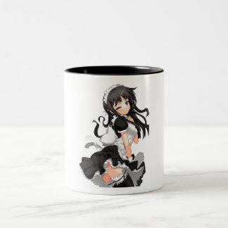Anime Maid Two-Tone Coffee Mug