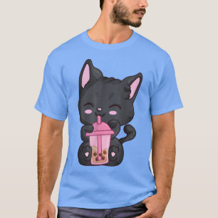 Anime Maneki Neko Cat Girls Women, Kawaii Bubble B T-Shirt
