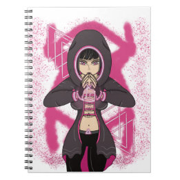 Anime Manga Computer Futuristic Hacker Cyberpunk Notebook
