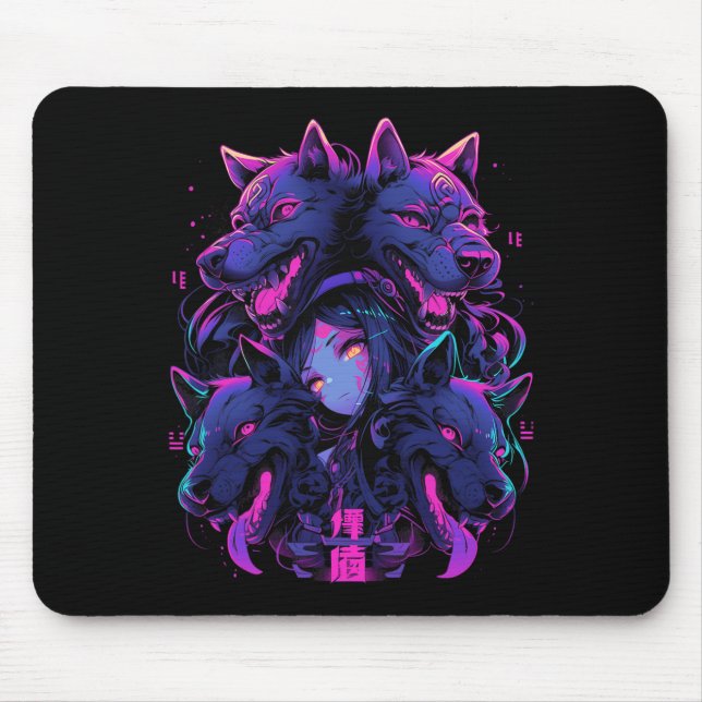 Anime Manga Cyberpunk Aesthetic Techwear Harajuku  Mouse Pad (Front)