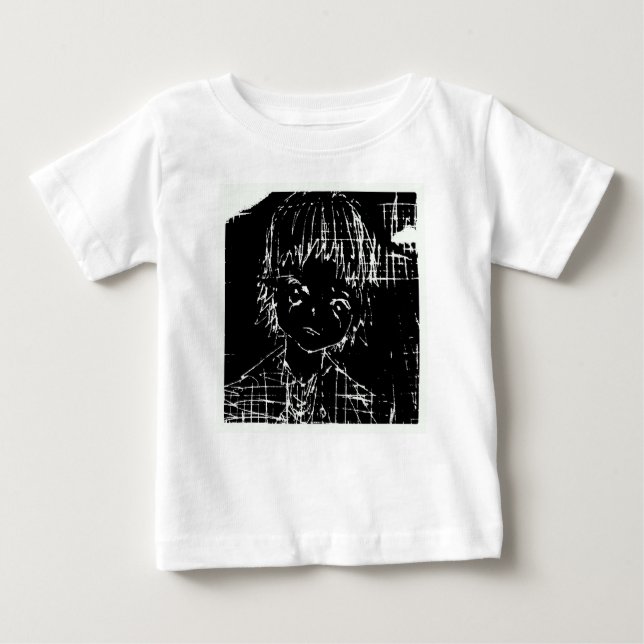 anime manga everyday black project baby T-Shirt (Front)