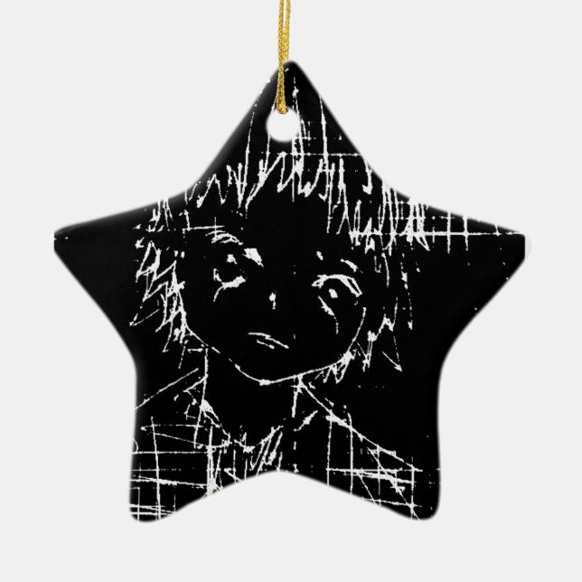anime manga everyday black project ceramic tree decoration (Front)