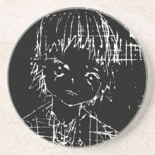 anime manga everyday black project coaster