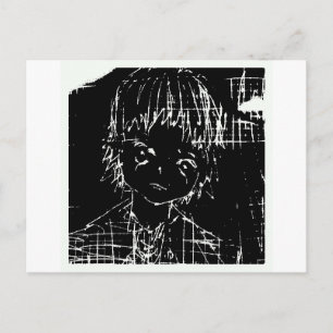 anime manga everyday black project postcard