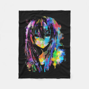 Anime Manga Graphic Colourful Art Anime Fleece Blanket