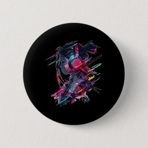 Anime Manga Graphic Headphone Artwork Anime 6 Cm Round Badge