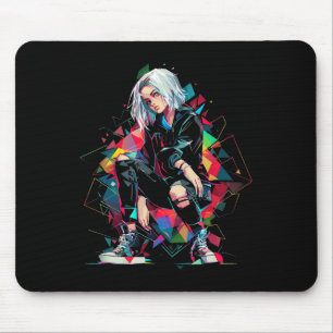Anime Manga Graphic Polygon Art Anime  Mouse Pad