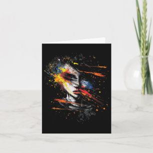 Anime Manga Motif Abstract Art Anime  Card