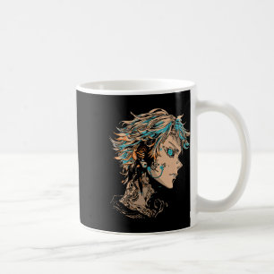 Anime Manga Motif Blue-eyes Illustration Anime Coffee Mug