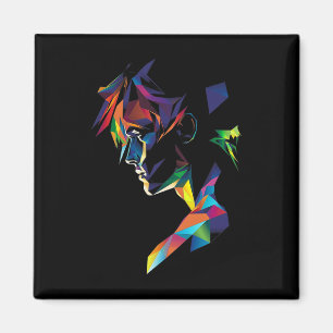 Anime Manga Motif Colourful Artwork Anime Magnet