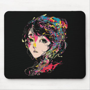 Anime Manga Motif Colourful Illustration Anime 1 Mouse Pad