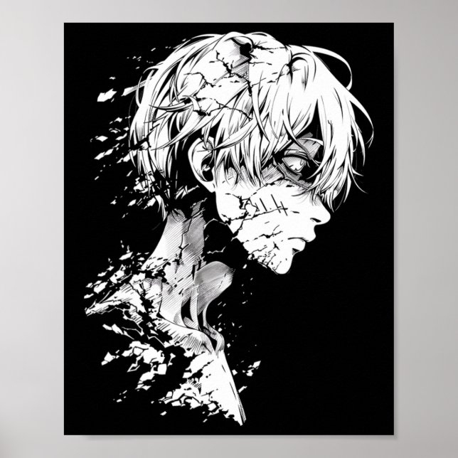 Anime Manga Motif Drawing Artwork Anime  Poster (Front)